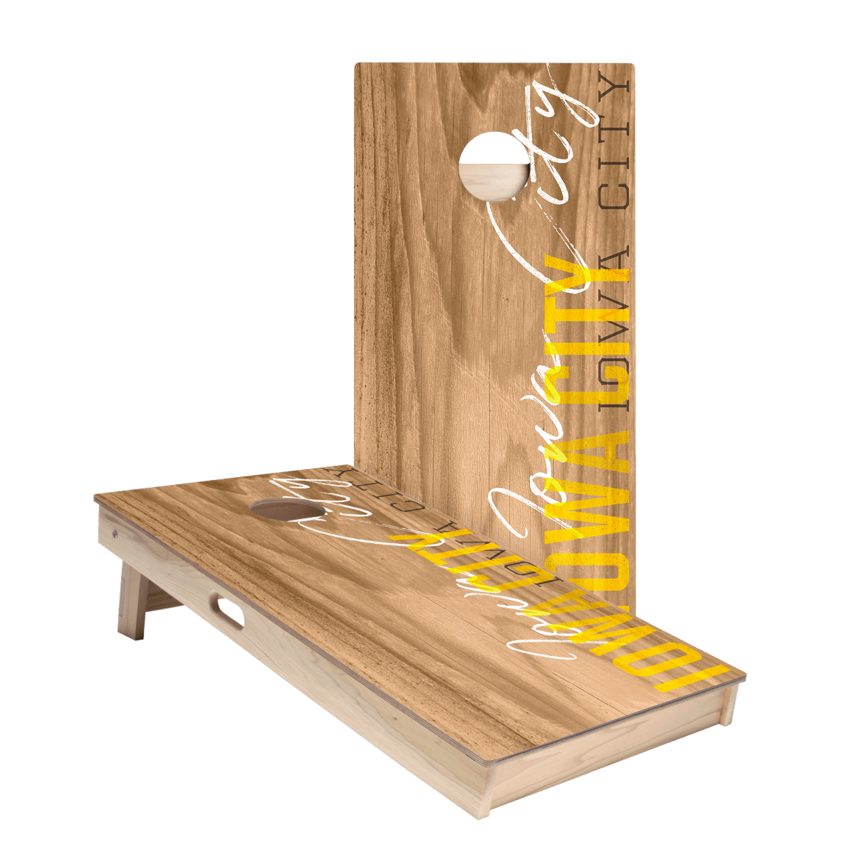 Iowa City Campus Gameday Star Cornhole Boards, - American Cornhole Association