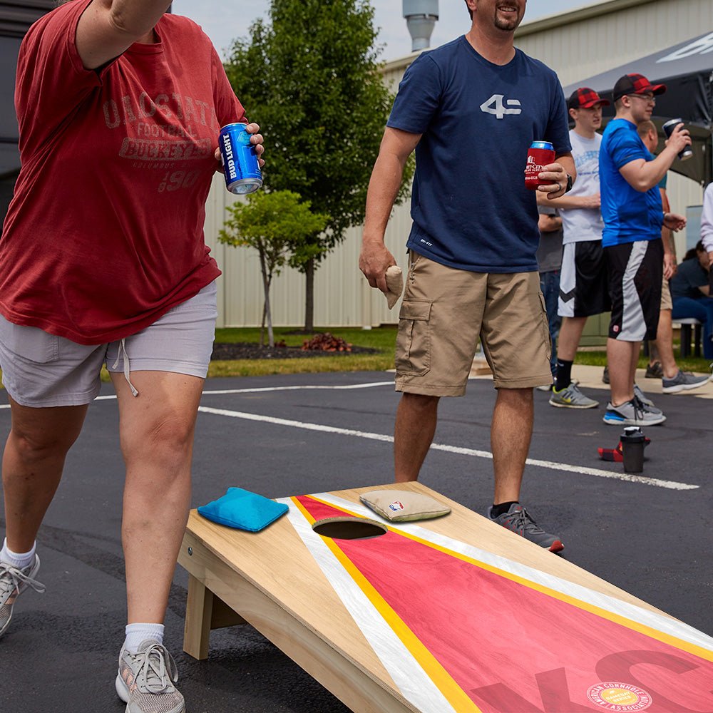 Kansas City Football Gameday Classic Triangle Star Cornhole Boards - ACA - 000459 | American Cornhole Association