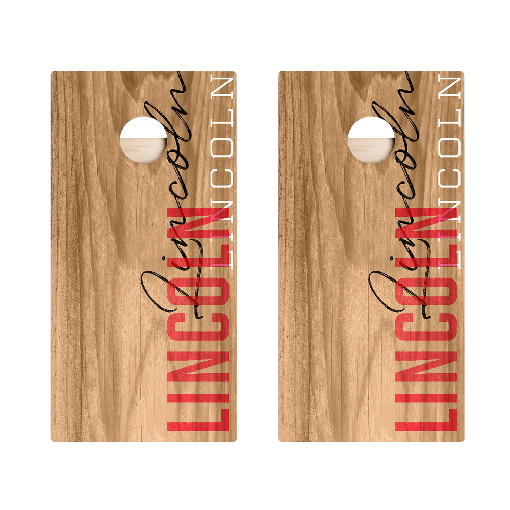 Lincoln Campus Gameday Star Cornhole Boards, - American Cornhole Association