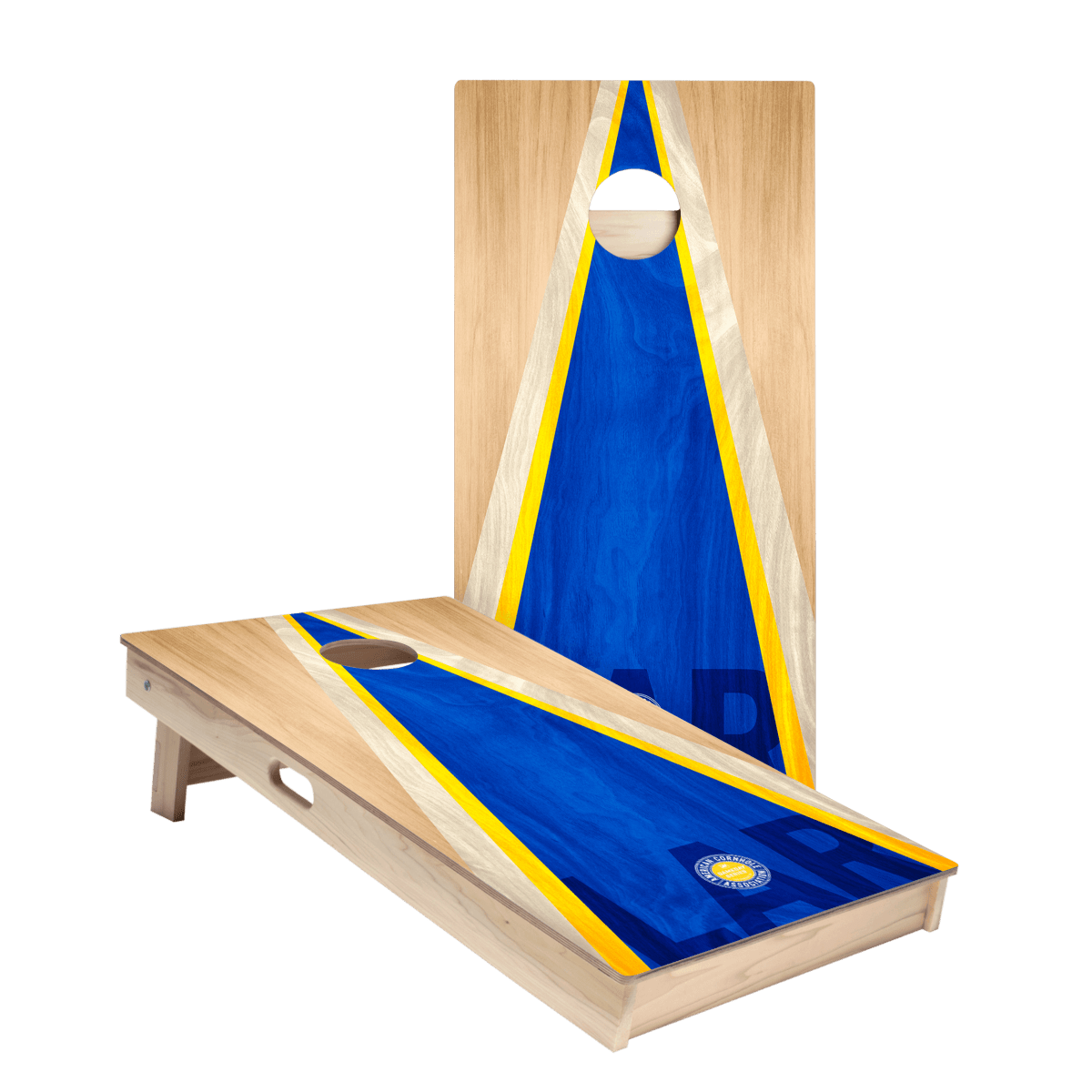 Los Angeles LAR Football Gameday Classic Triangle Star Cornhole Boards, - American Cornhole Association
