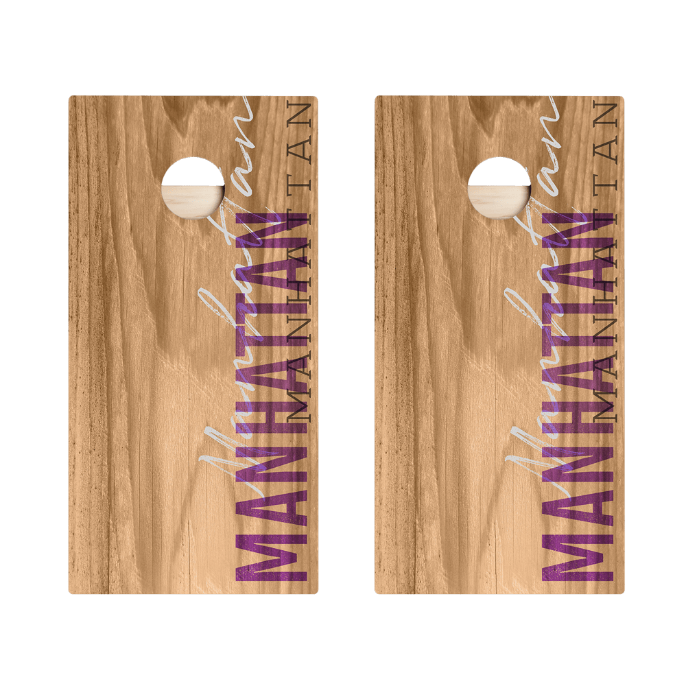 Manhattan Campus Gameday Star Cornhole Boards, - American Cornhole Association