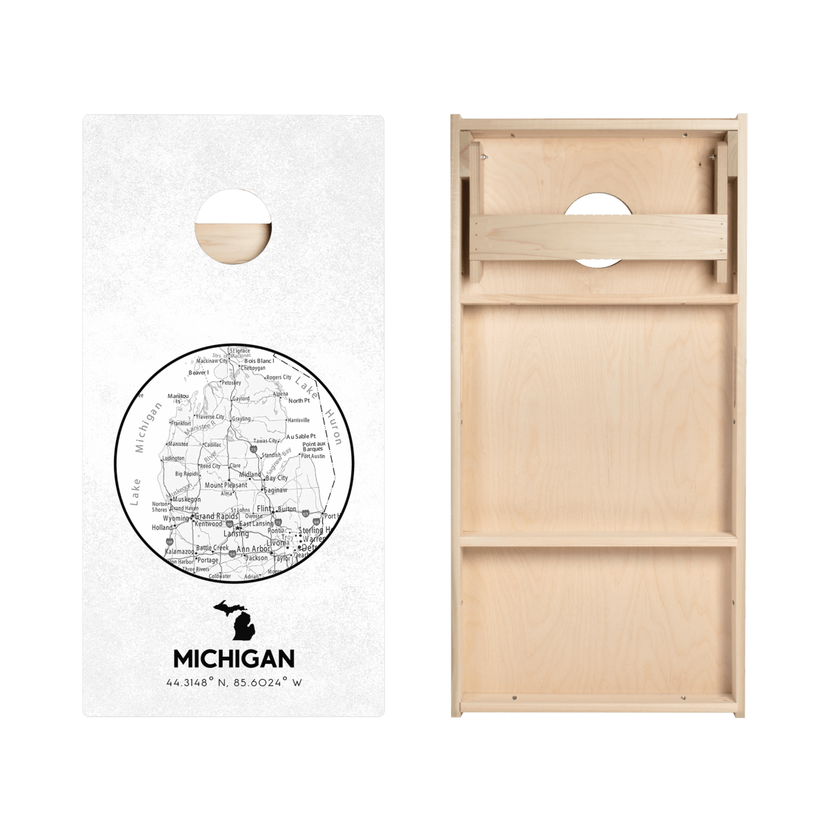 Michigan State Map Star Cornhole Boards, - American Cornhole Association