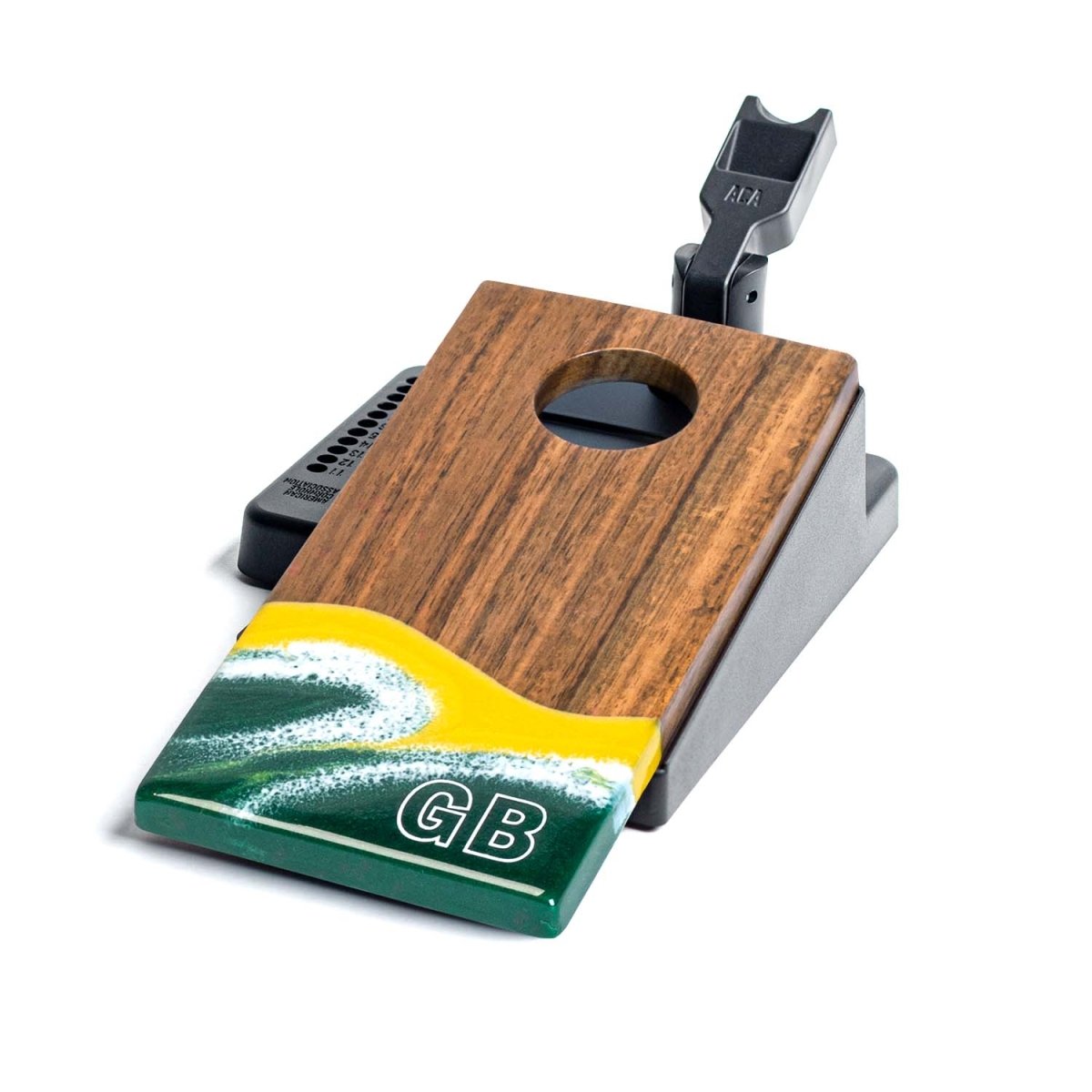 Mini Tabletop Resin Cornhole Set | Gameday Collection - Green Bay EGDC-03 | American Cornhole Association