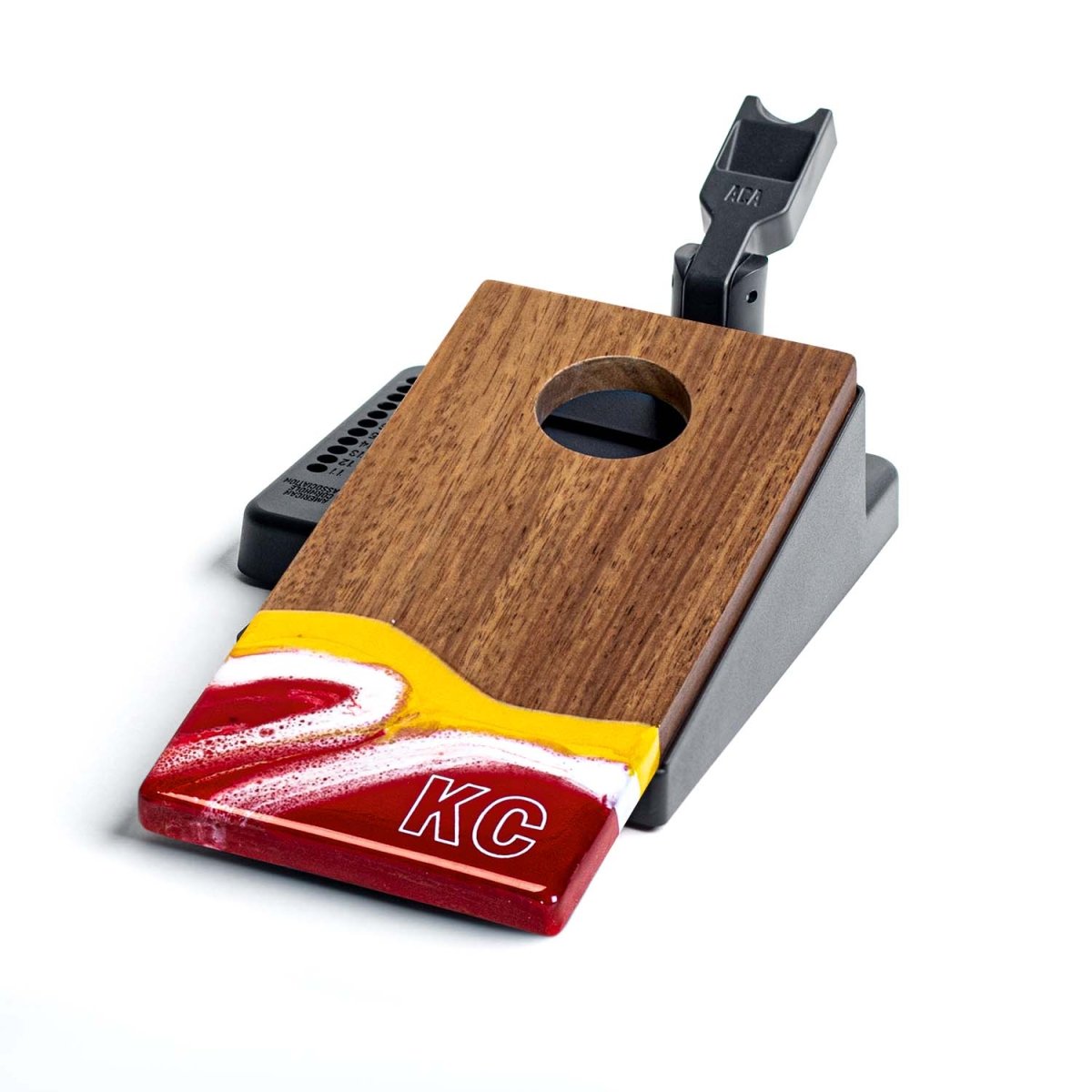 Mini Tabletop Resin Cornhole Set | Gameday Collection - Kansas City EGDC-02 | American Cornhole Association