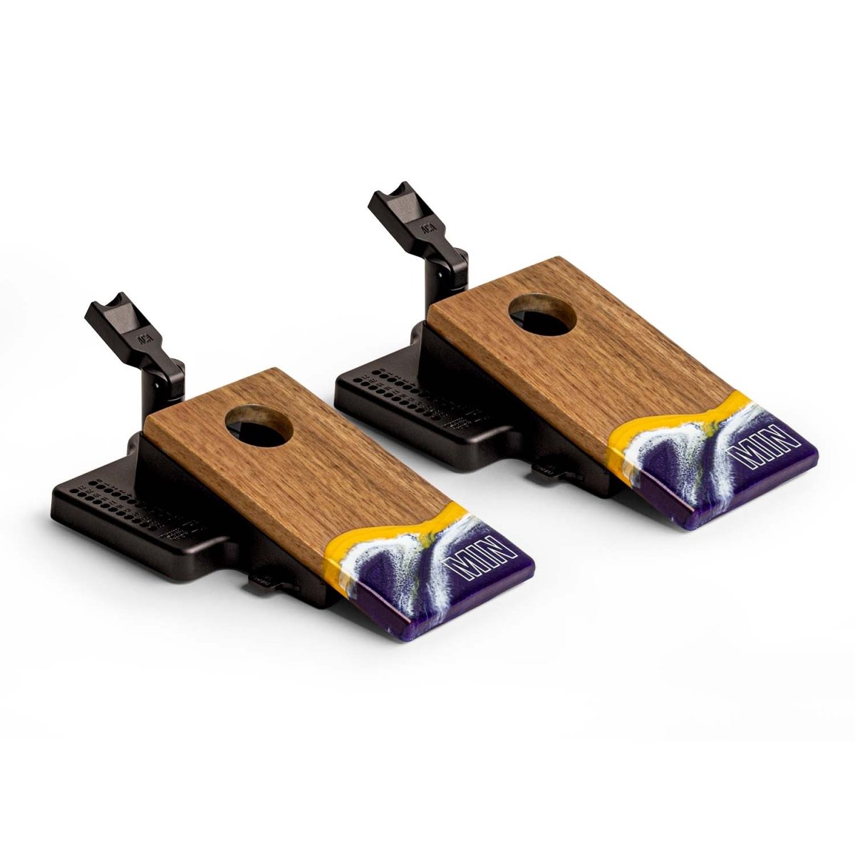Mini Tabletop Resin Cornhole Set | Gameday Collection - Minnesota EGDC-07 | American Cornhole Association