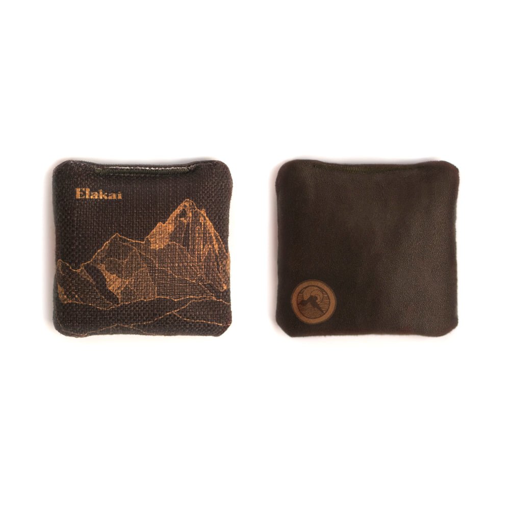 Mount Elakai Travel - Size Cornhole Bags, Brown Umber - American Cornhole Association