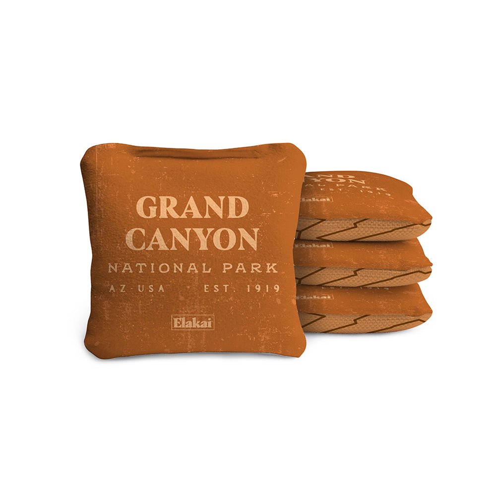 National Parks Grand Canyon Travel - Size Cornhole Bags, Sienna - American Cornhole Association