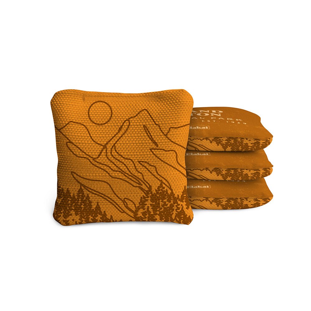 National Parks Grand Teton Travel - Size Cornhole Bags, Sienna - American Cornhole Association