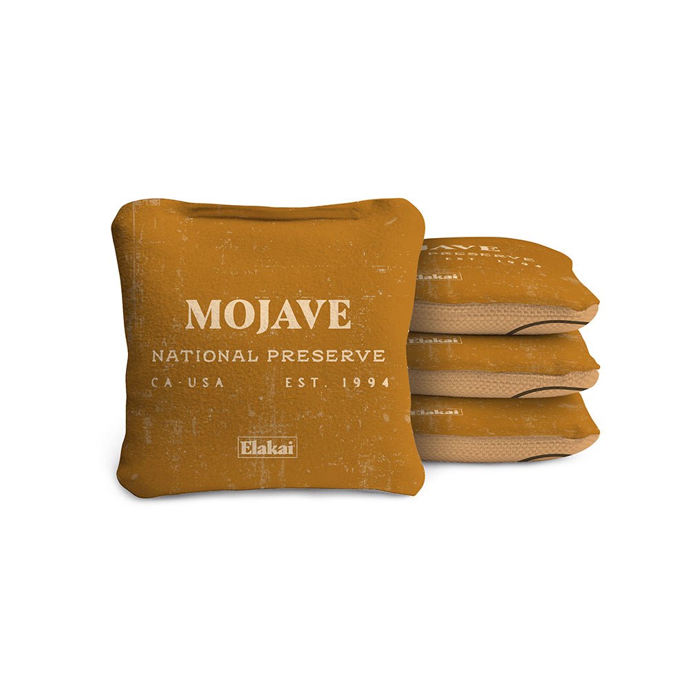 National Parks Mojave Travel - Size Cornhole Bags, Gold - American Cornhole Association