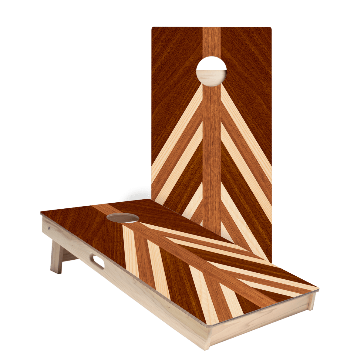 Nautical Wood Triangle Star Cornhole Boards, - American Cornhole Association