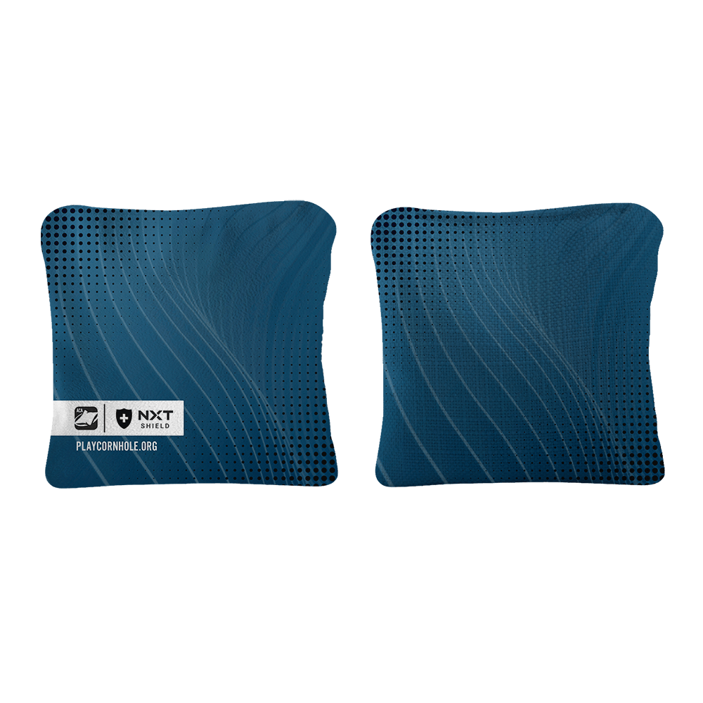 Navy NXT Shield Cornhole Bags, - American Cornhole Association