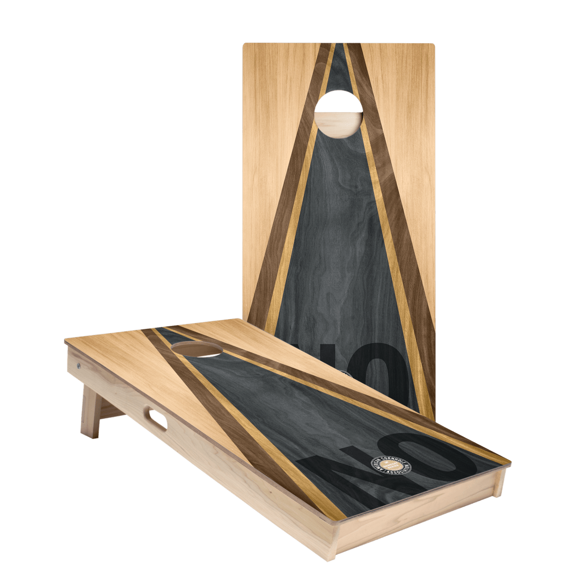 New Orleans Football Gameday Classic Triangle Star Cornhole Boards, - American Cornhole Association