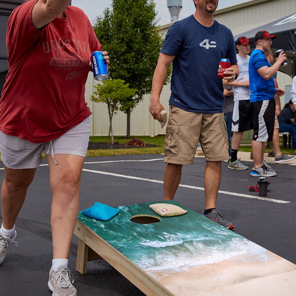 Ocean And Sand Star Cornhole Boards - ACA - 000031 | American Cornhole Association
