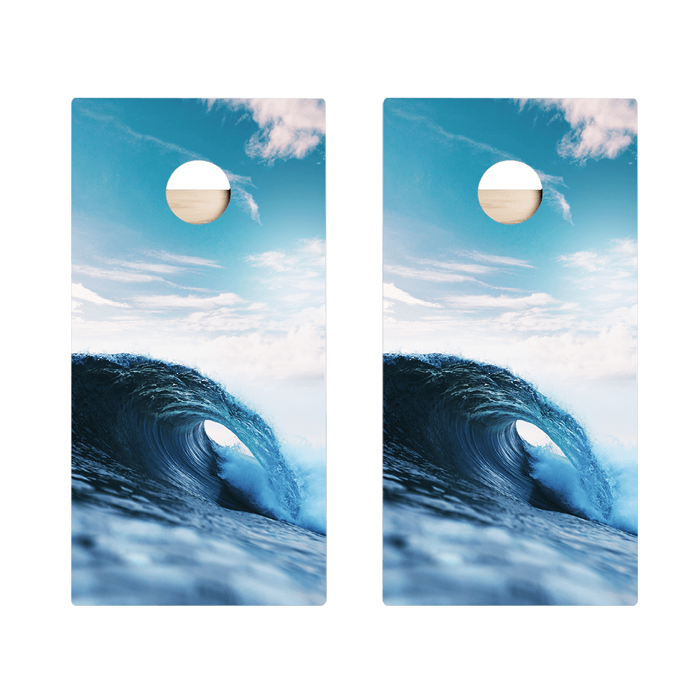 Ocean Wave Star Cornhole Boards - ACA - 000040 | American Cornhole Association