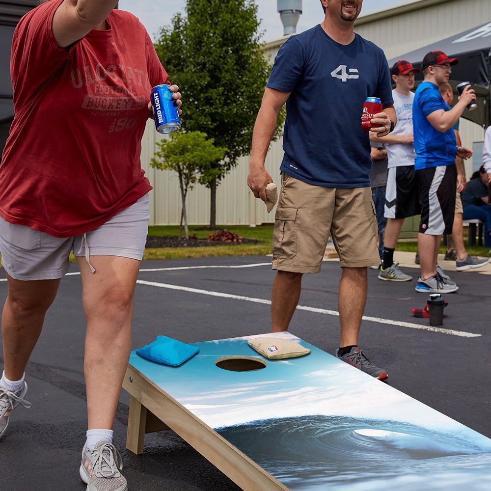 Ocean Wave Star Cornhole Boards - ACA - 000040 | American Cornhole Association