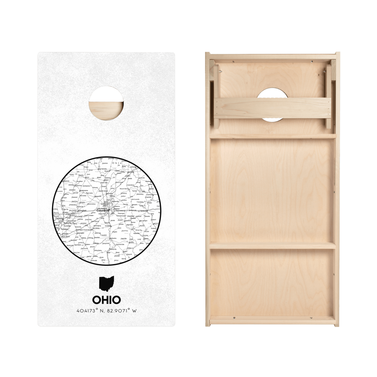 Ohio State Map Star Cornhole Boards, - American Cornhole Association