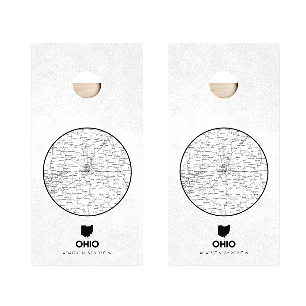 Ohio State Map Star Cornhole Boards, - American Cornhole Association