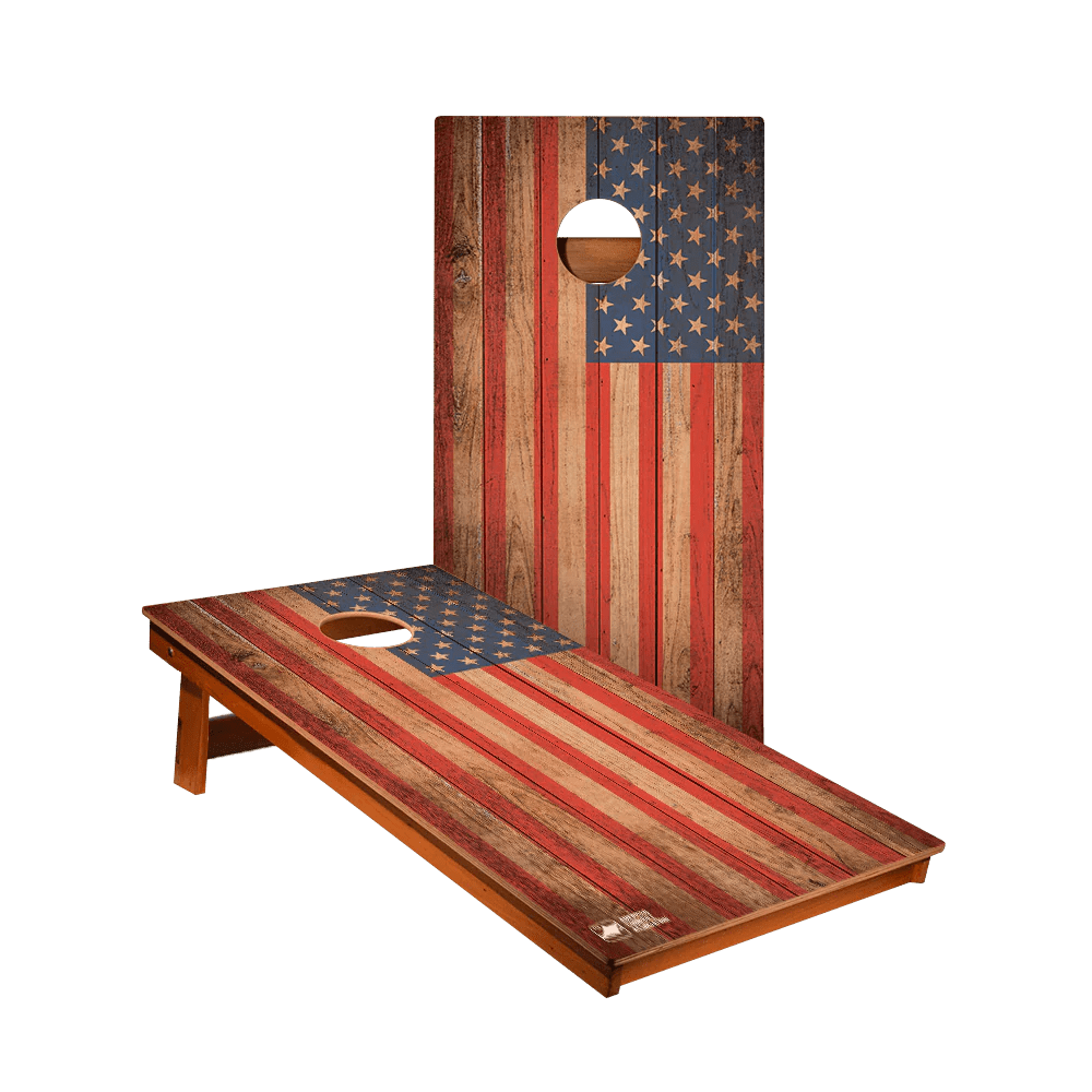 Patriotic Beginner Basics 2x4 Cornhole Set with Bags -  | American Cornhole Association