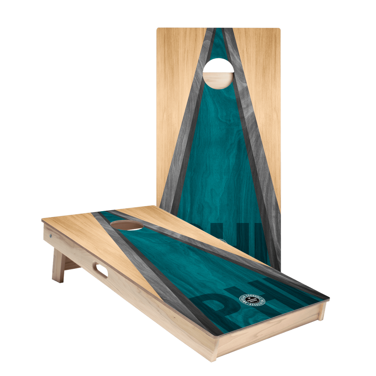 Philadelphia Football Gameday Classic Triangle Star Cornhole Boards, - American Cornhole Association