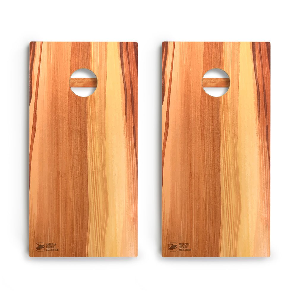 Raw Wood Panel Backyard 2400 Cornhole Boards - WACA-000413 | American Cornhole Association