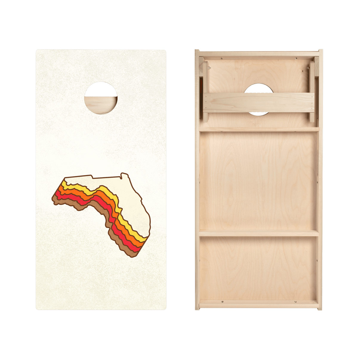 Retro Florida Star Cornhole Boards, - American Cornhole Association