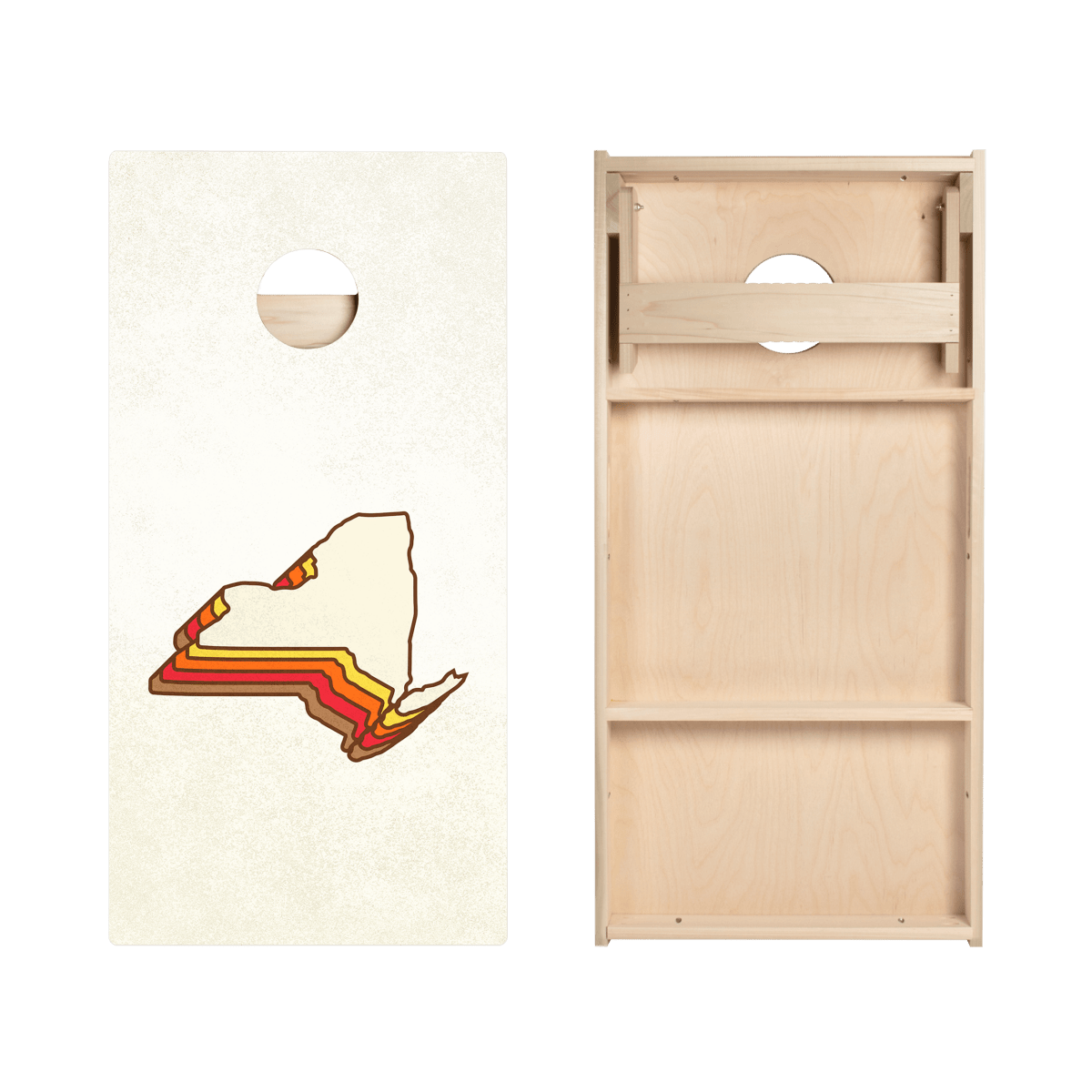Retro New York Star Cornhole Boards, - American Cornhole Association