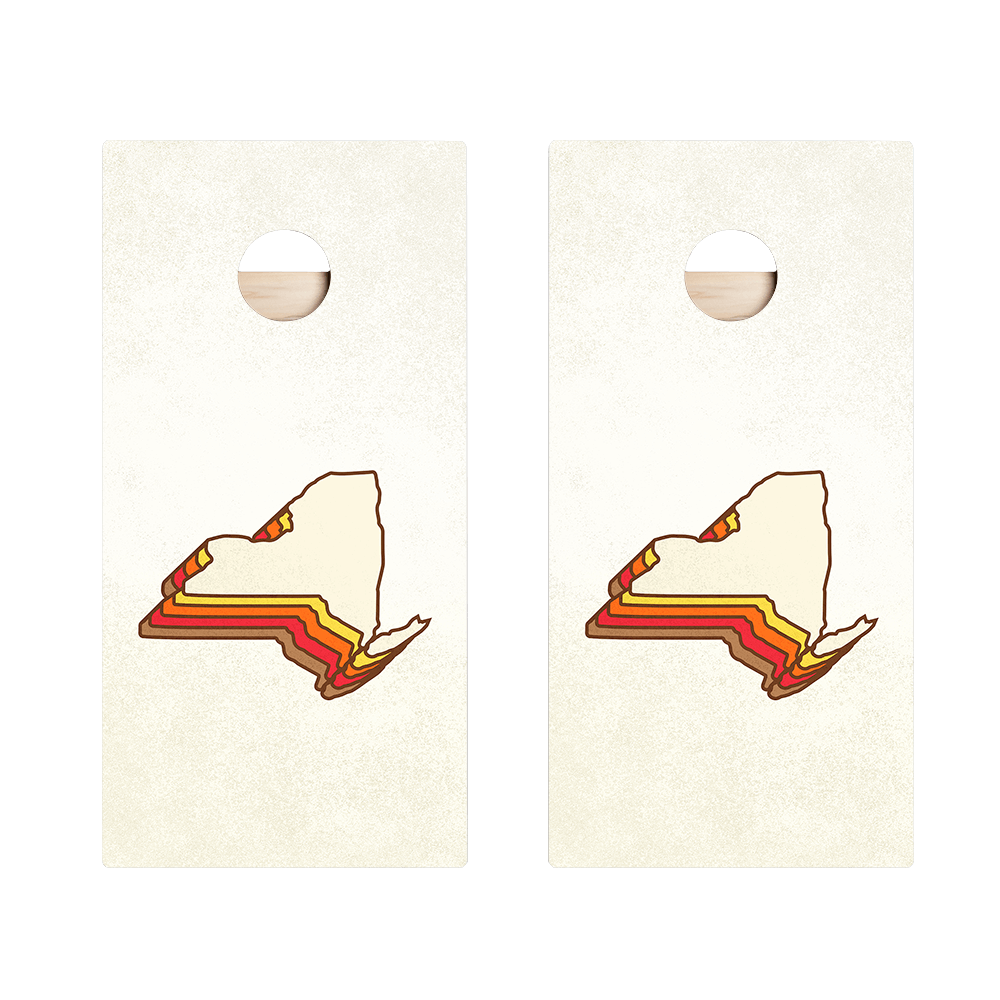 Retro New York Star Cornhole Boards, - American Cornhole Association