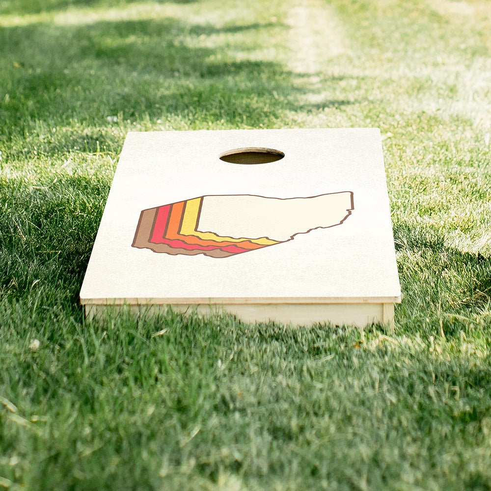 Retro Ohio Star Cornhole Boards - ACA - 000365 | American Cornhole Association
