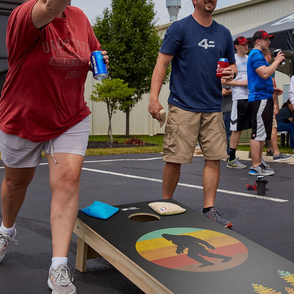 Retro Sasquatch Star Cornhole Boards - ACA - 000193 | American Cornhole Association