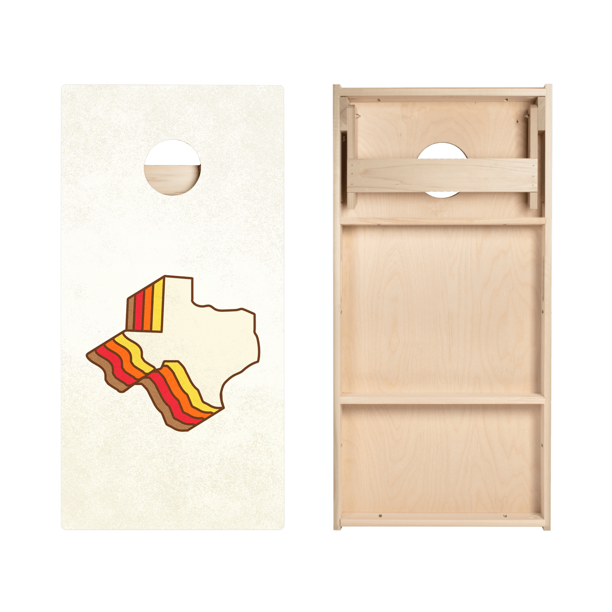 Retro Texas Star Cornhole Boards - ACA - 000364 | American Cornhole Association