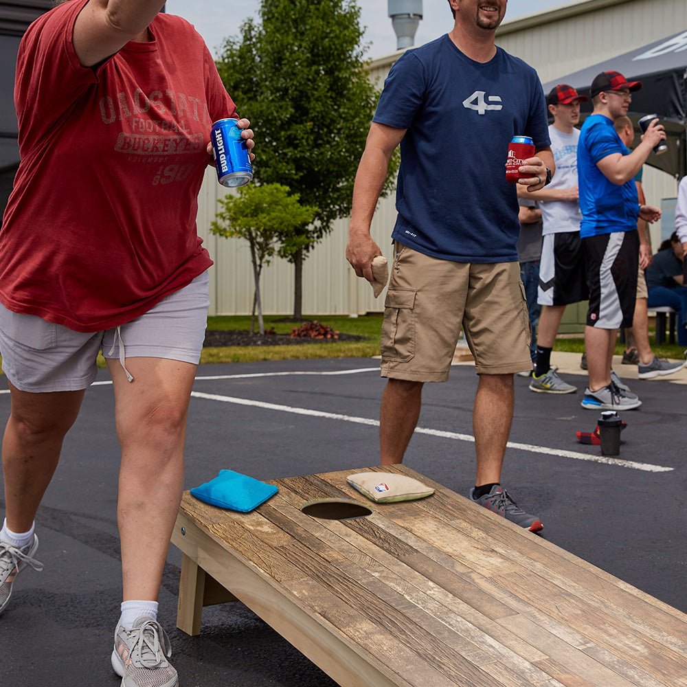 Rustic Wood Star Cornhole Boards, - American Cornhole Association