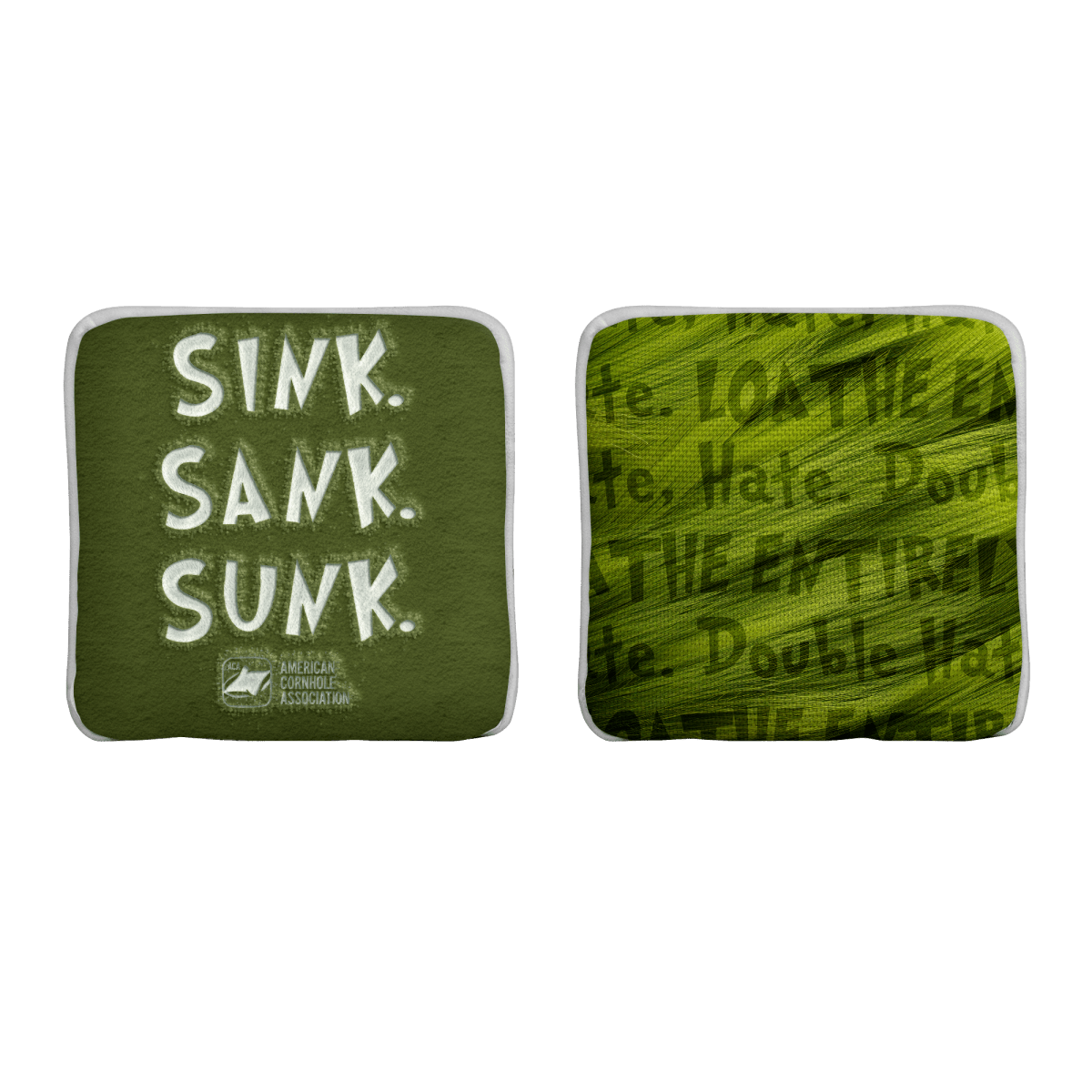 Sink Sank Sunk Limited Edition Synergy Edge Cornhole Bags | 12.24 Drop - American Cornhole Association