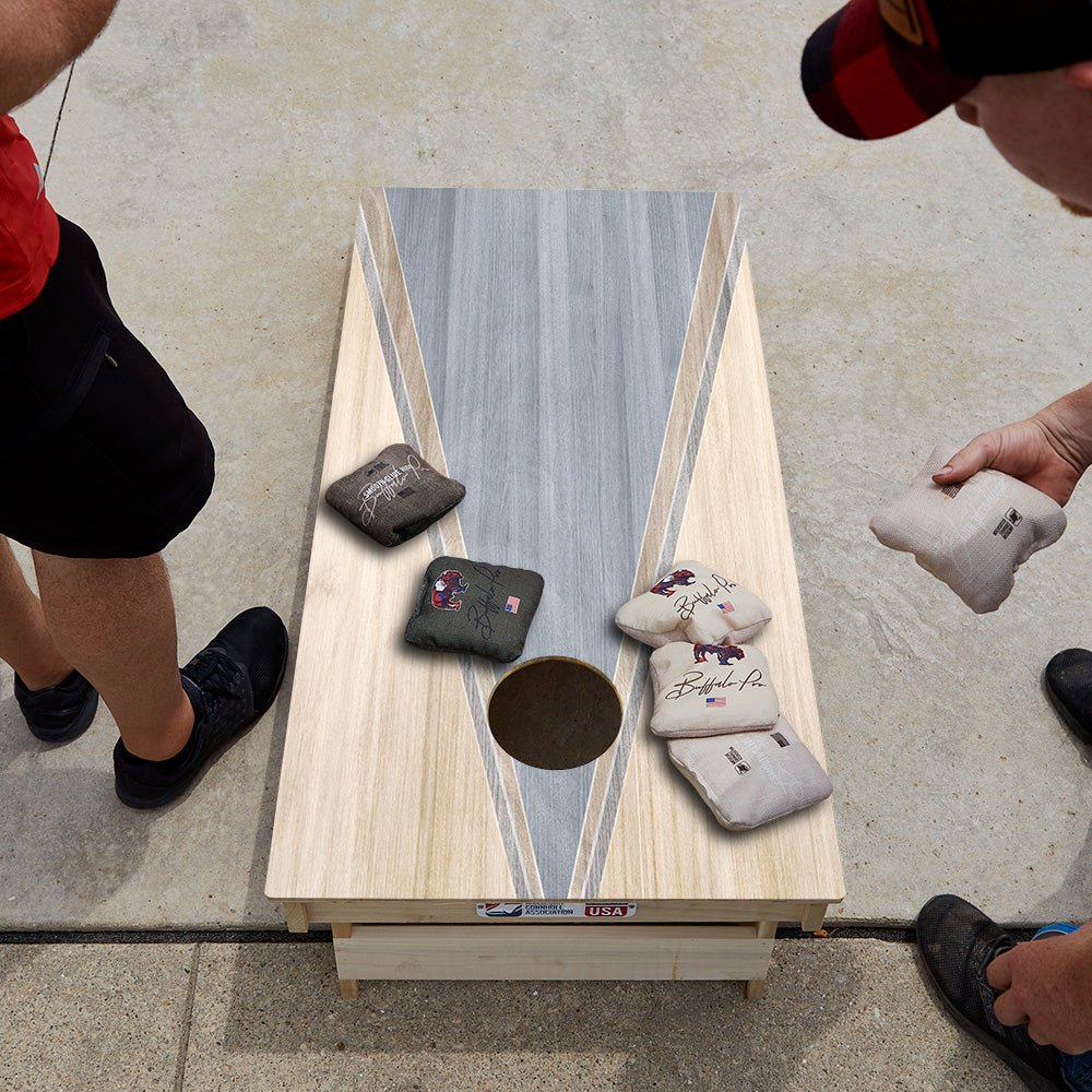 Sky Blue Classic Triangle Star Cornhole Boards - ACA - 000564 | American Cornhole Association