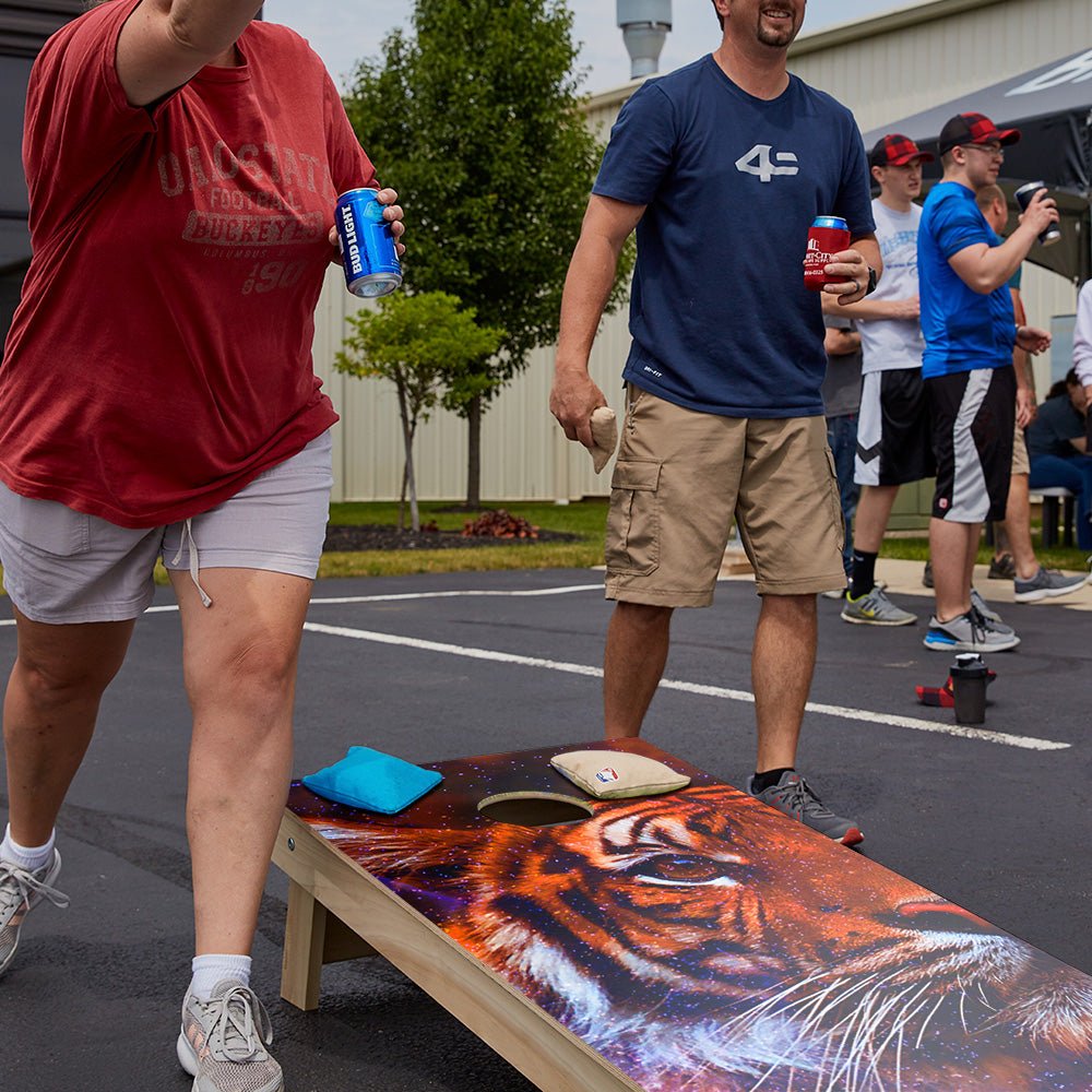 Space Tiger Star Cornhole Boards, - American Cornhole Association
