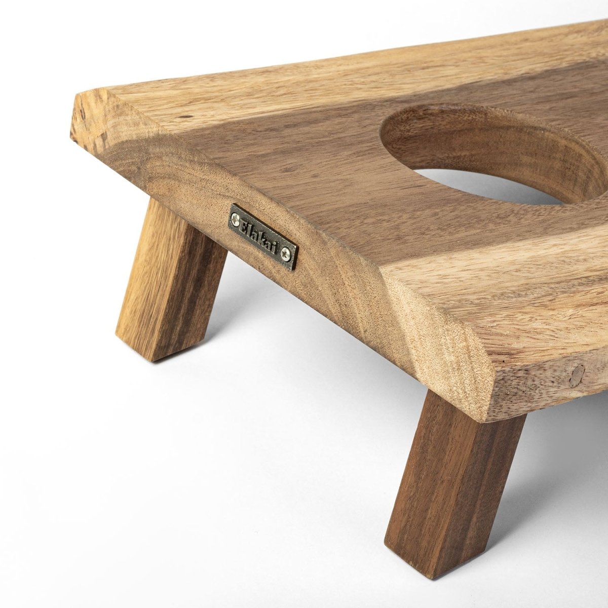 Studio Series Live Edge Acacia 1x2 Travel Cornhole Set - EGCH12SLE-01-WB | American Cornhole Association