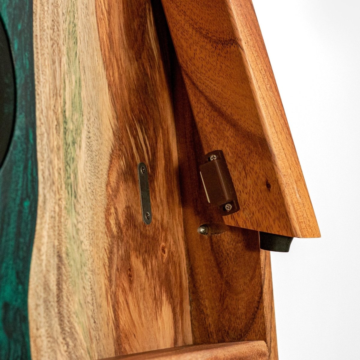 Studio Series Live Edge Resin 2x4 Cornhole Boards | River Collection - Green Pearl EGCH24RLE-01 | American Cornhole Association