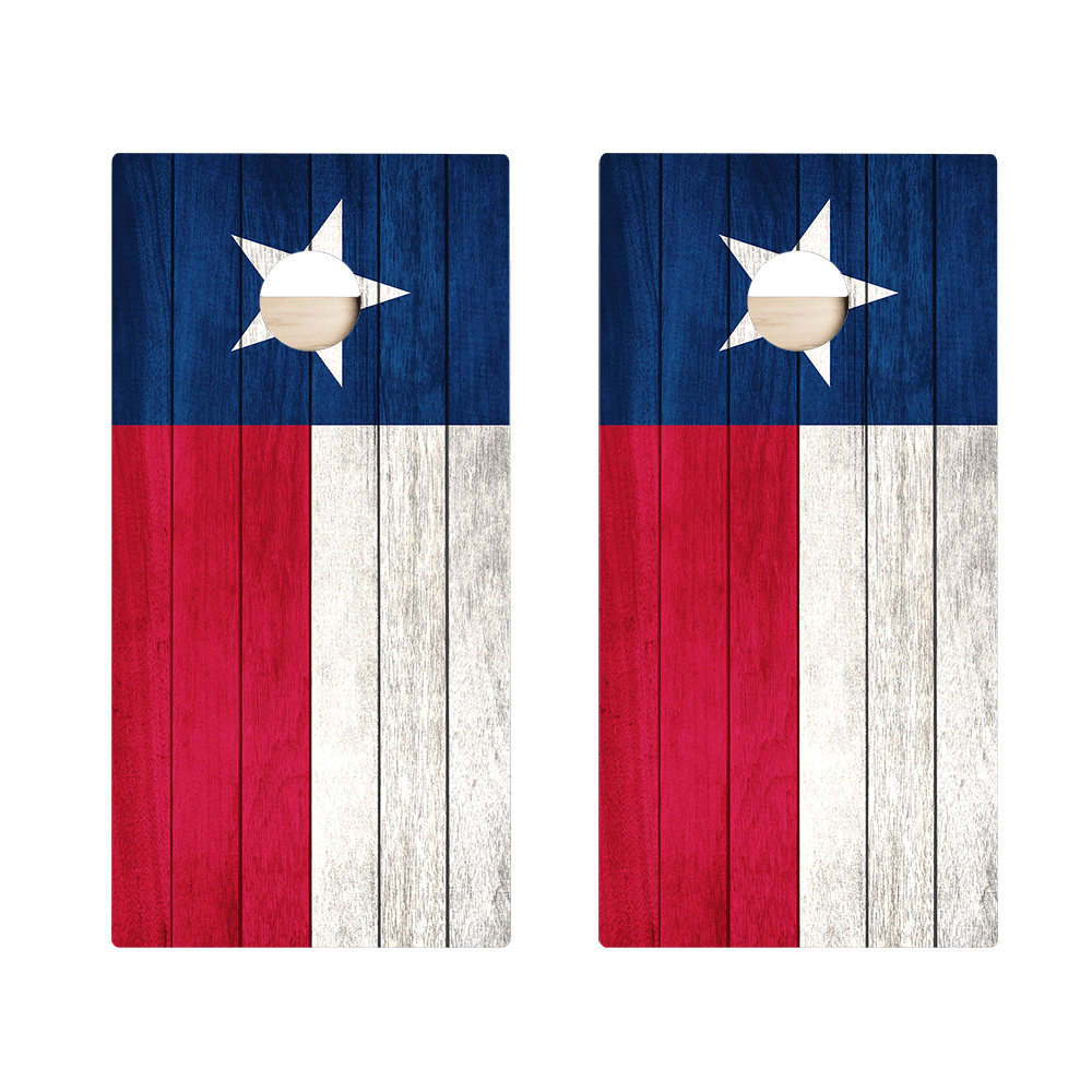 Texas Flag Star Cornhole Boards - ACA - 000036 | American Cornhole Association