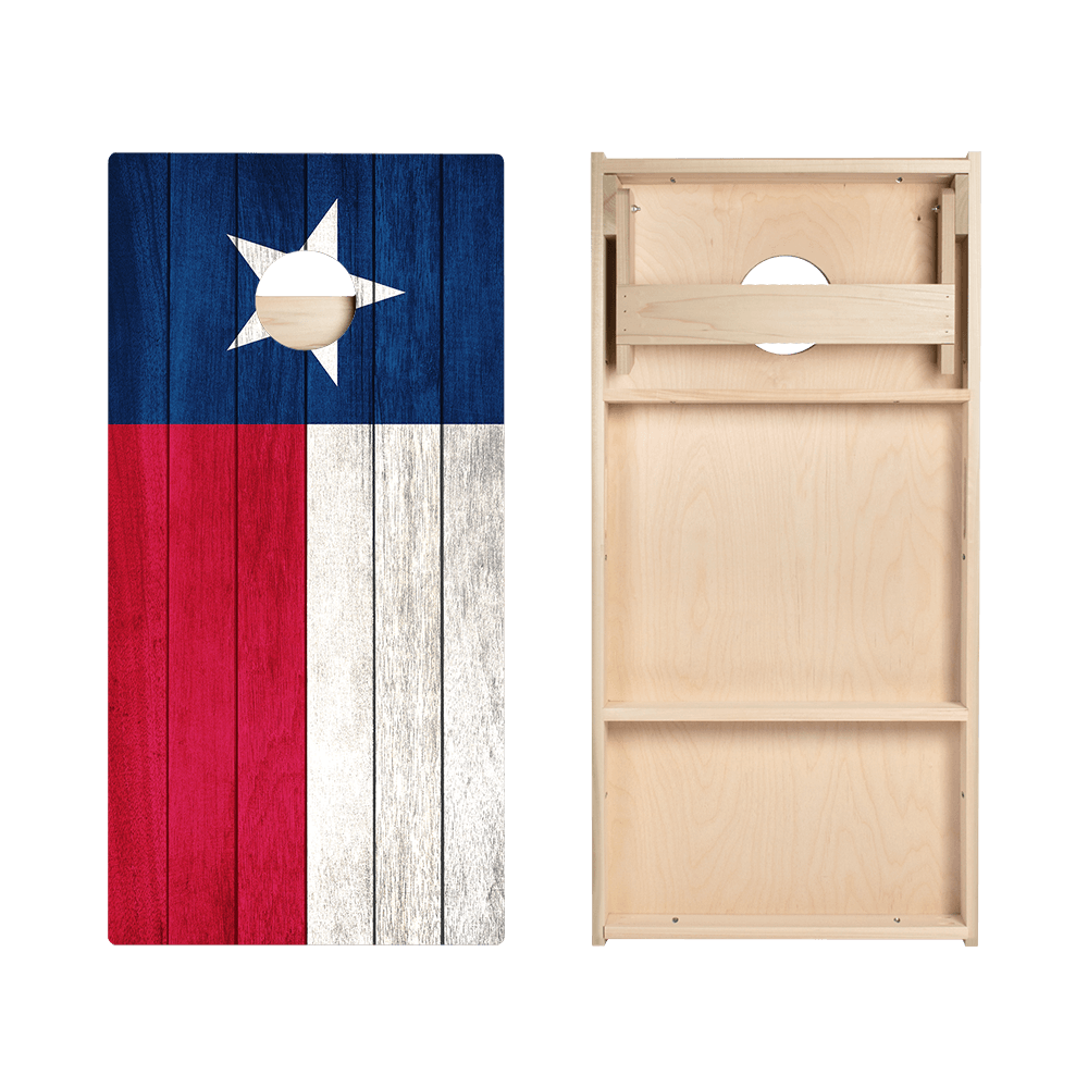 Texas Flag Star Cornhole Boards - ACA - 000036 | American Cornhole Association