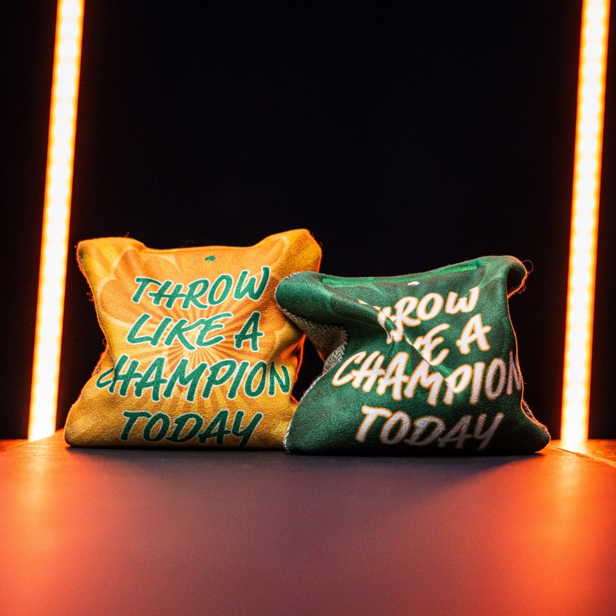 Throw Like a Champion Limited Edition Synergy Soft Cornhole Bags | 03.26 DROP - Gold 107041-130 | American Cornhole Association