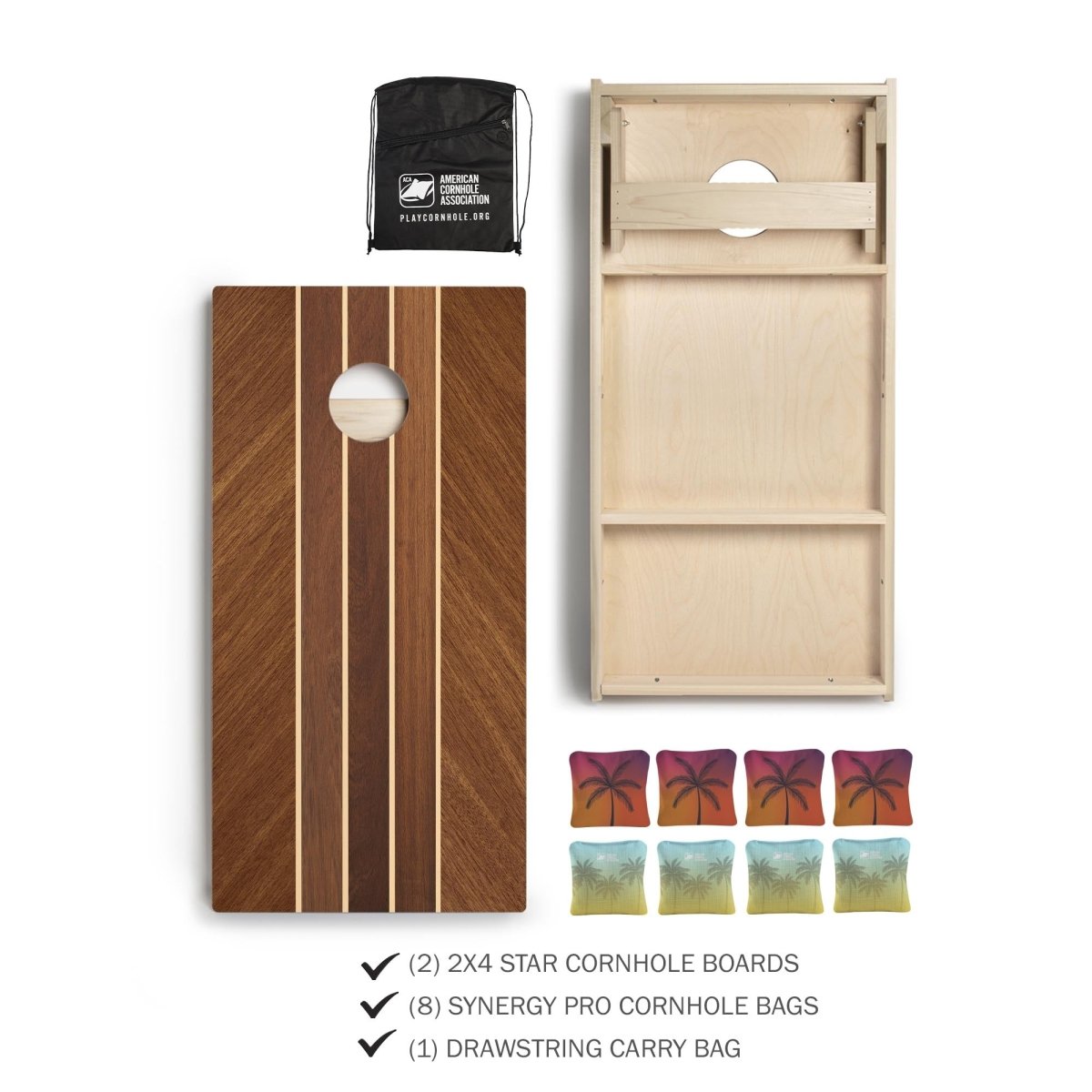 Tropical Signature Cornhole Set with Pro Bags -  | American Cornhole Association