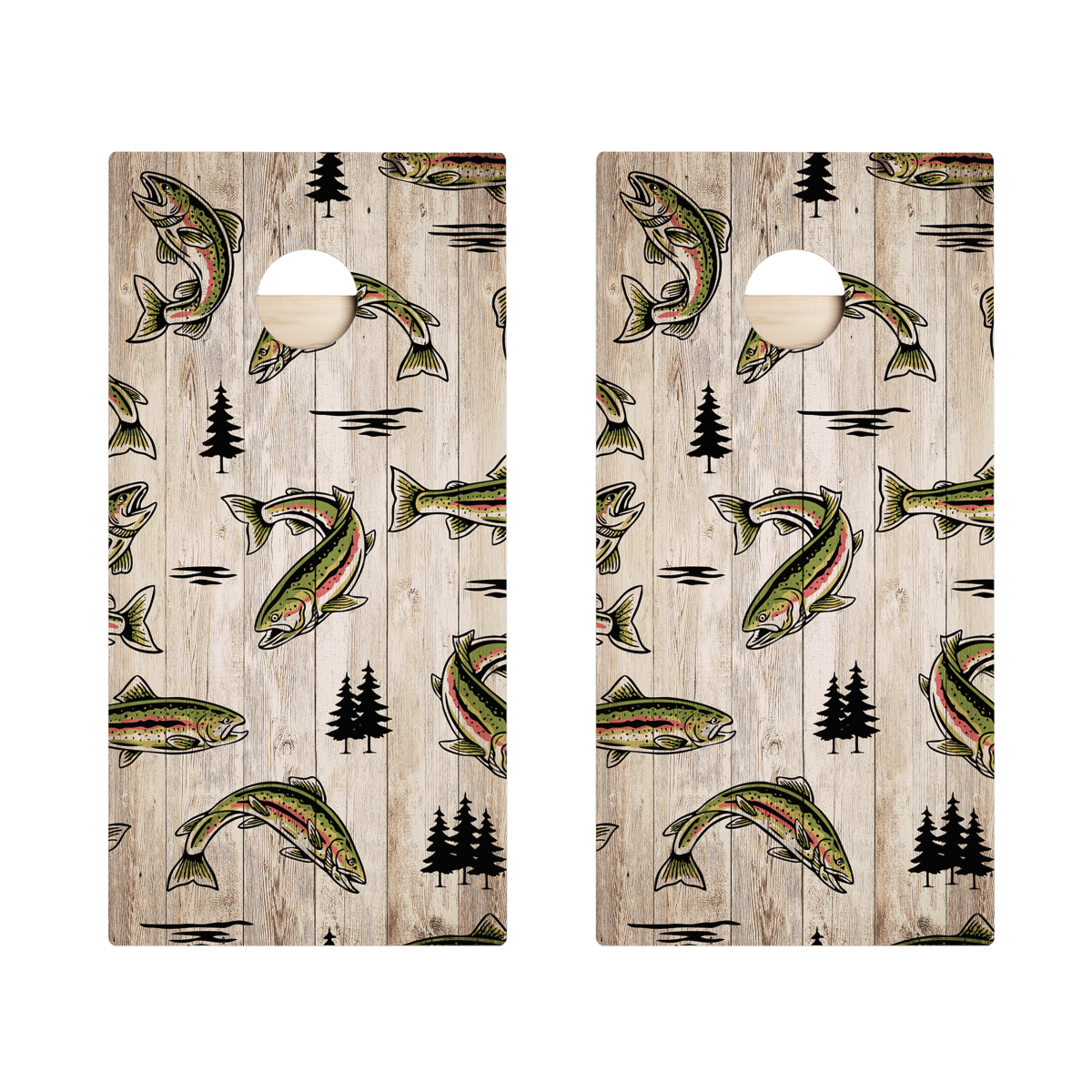 Trout Fish Limited Edition Star Cornhole Boards | 05.26 DROP - ACA-000570 | American Cornhole Association