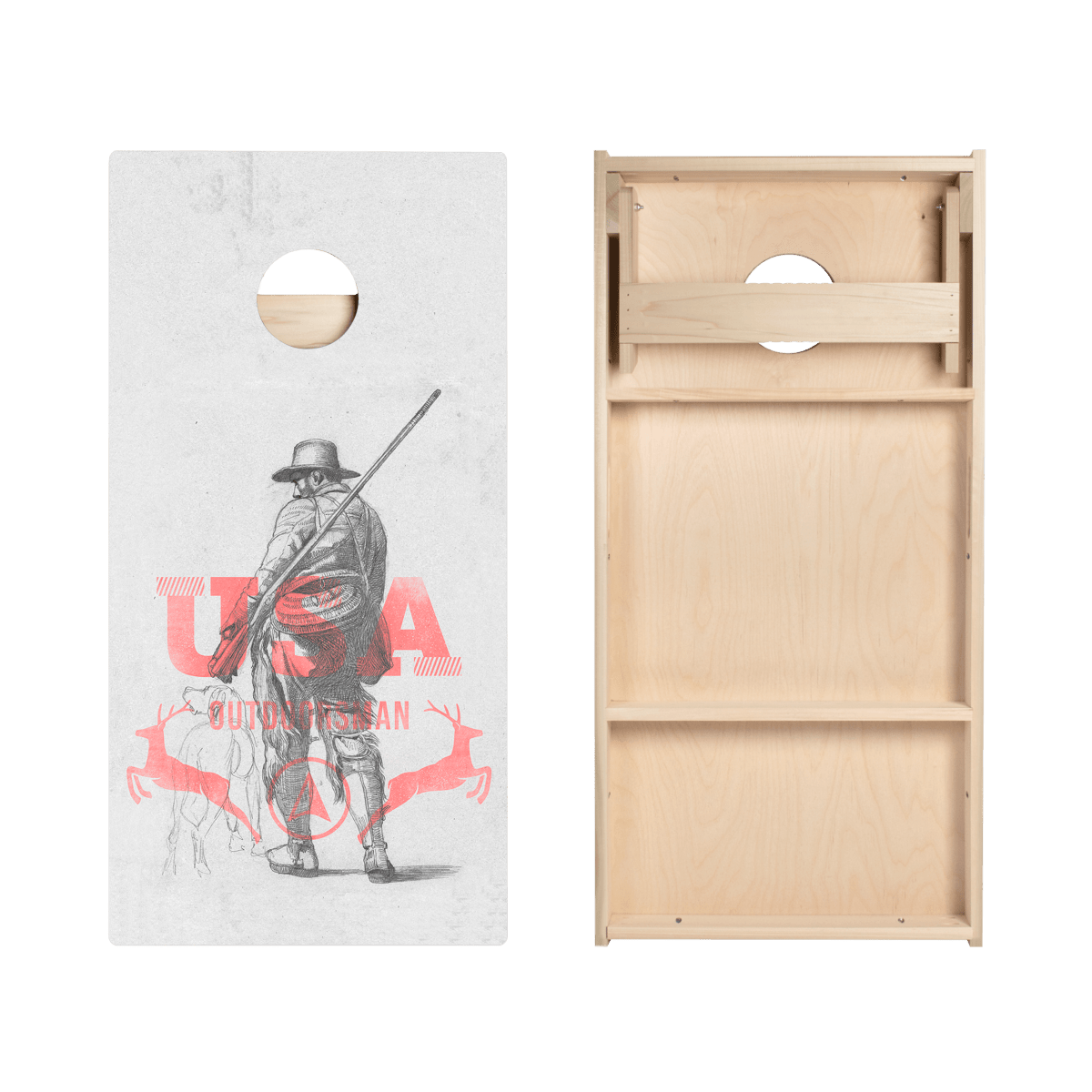 USA Outdoorsman Star Cornhole Boards - ACA - 000393 | American Cornhole Association