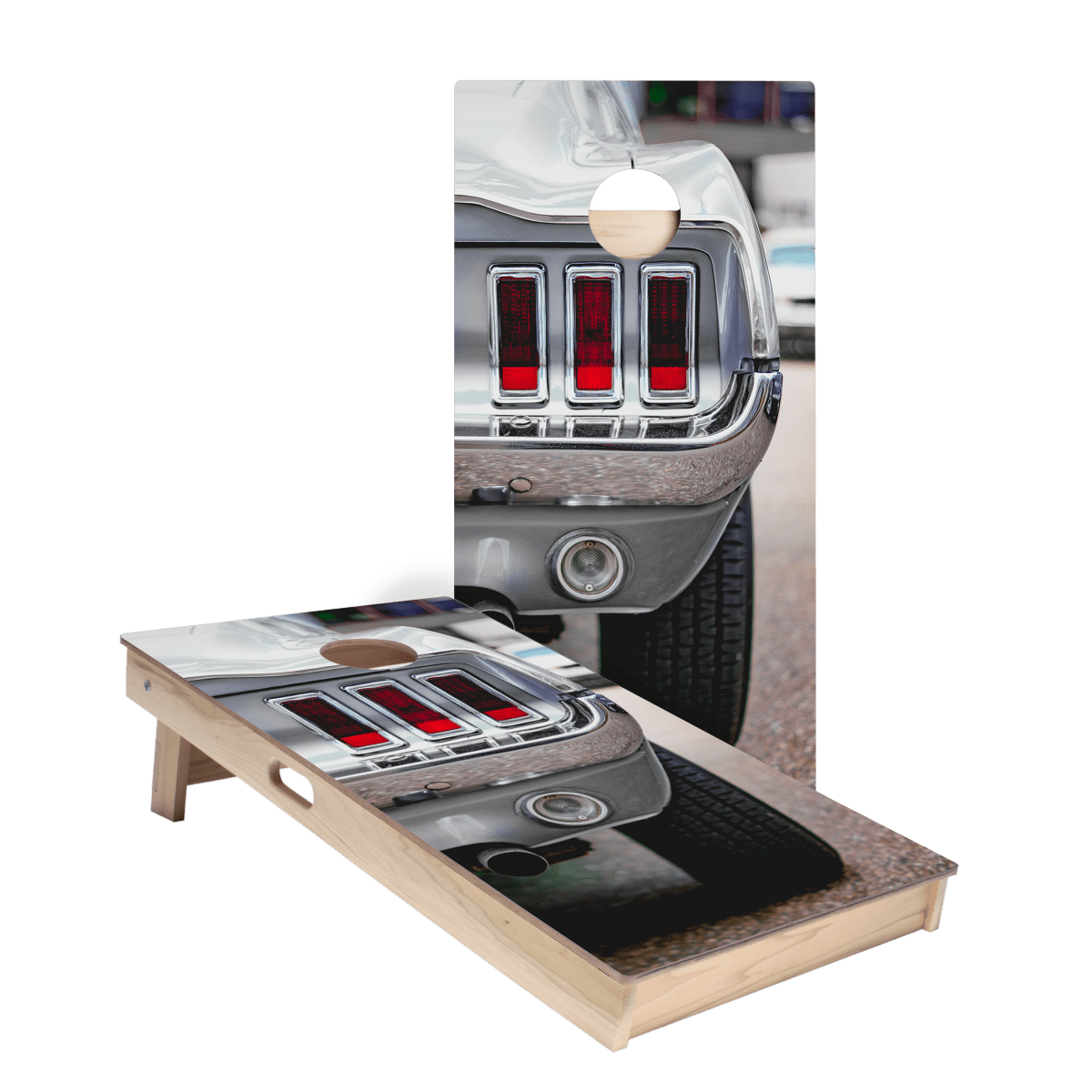 Vintage Classic Car Star Cornhole Boards, - American Cornhole Association