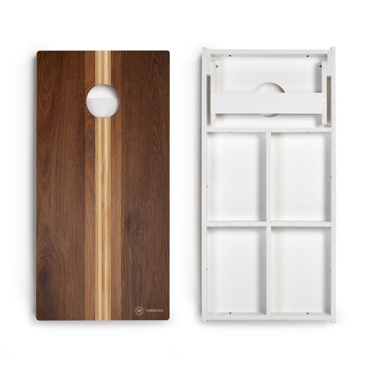 Walnut Surfboard Versatex All-Weather Cornhole Boards - POLY-010 | American Cornhole Association
