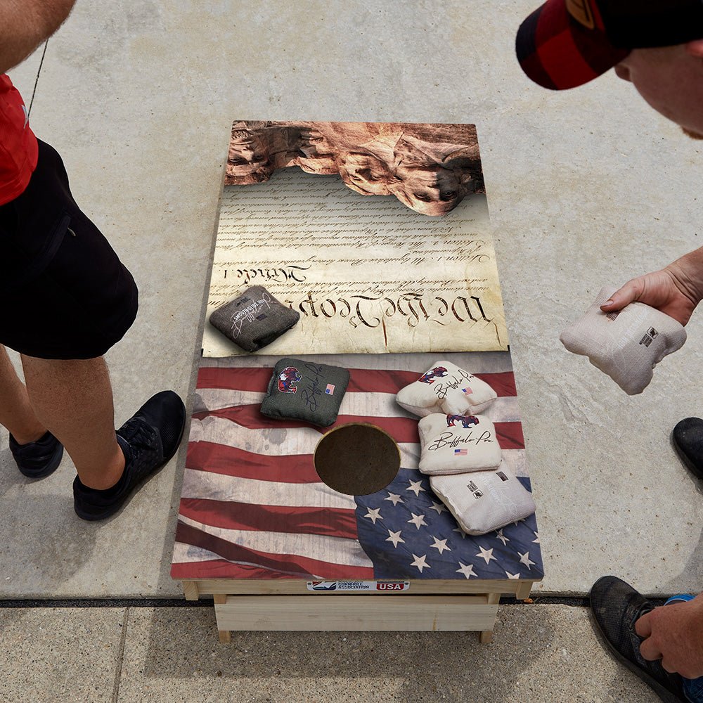 We The People Star Cornhole Boards - ACA - 000022 | American Cornhole Association
