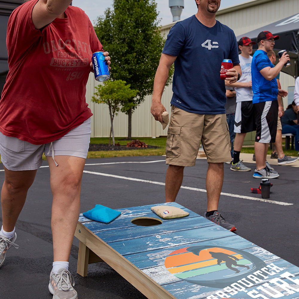 Weathered Sasquatch Surf Star Cornhole Boards - ACA - 000547 | American Cornhole Association