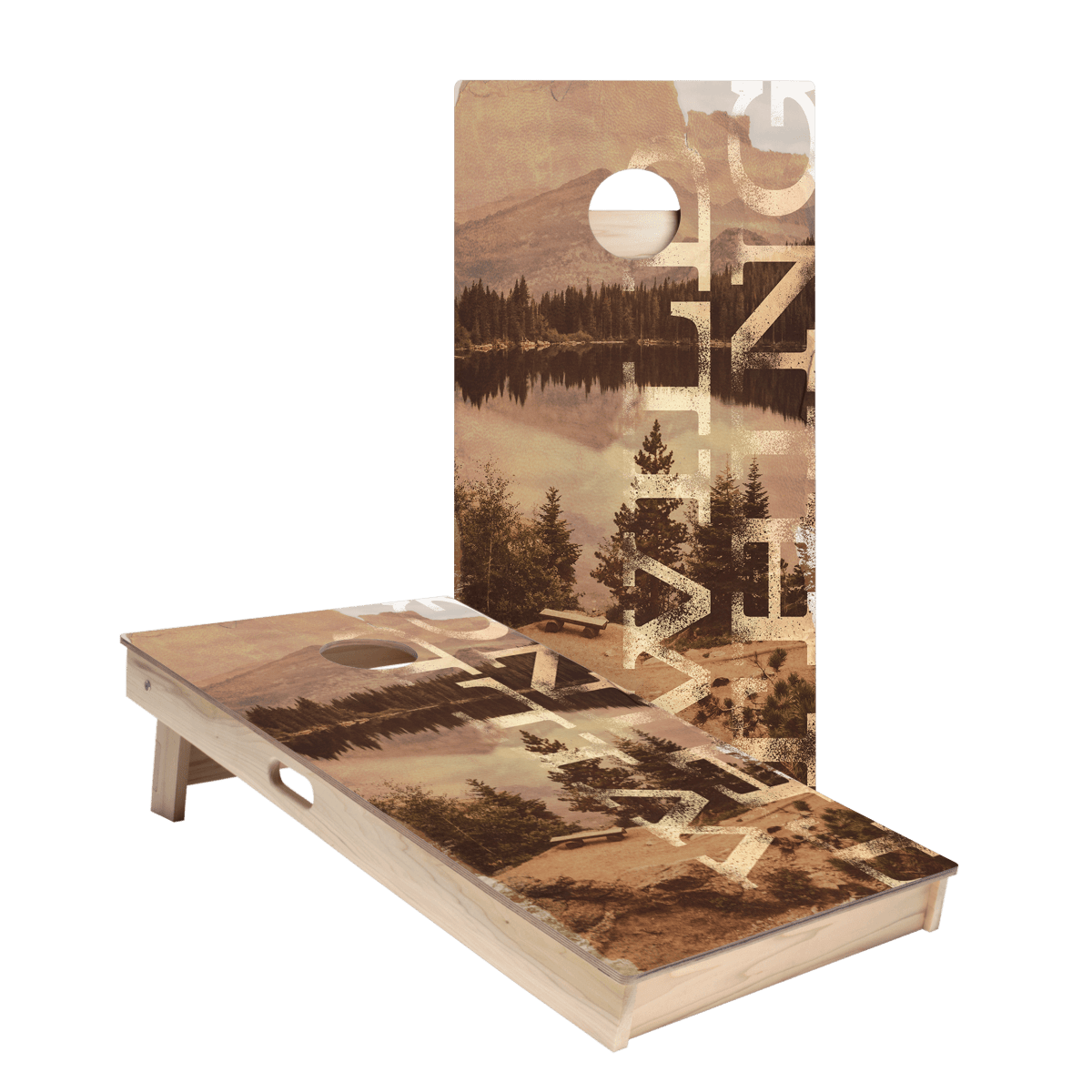 Wild Thing Landscape Star Cornhole Boards - ACA - 000397 | American Cornhole Association