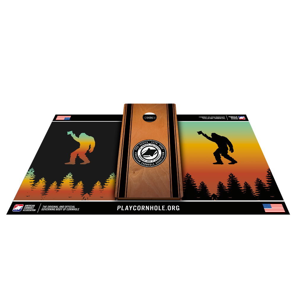 Professional Retro Sasquatch Cornhole Pitch Pads