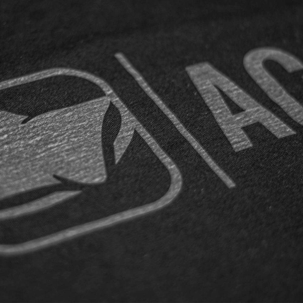 ACA Black T-Shirt with Gray ACA Logo - SML 106252 - 01US | American Cornhole Association
