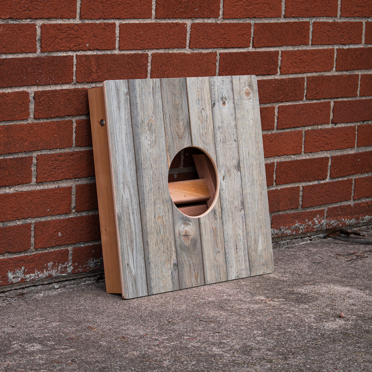 Rustic Wood Cornhole Airmail Box